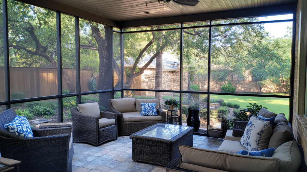 The Best Patio Investment: Why Homeowners Love Motorized Screens & Polyurea Patio Coatings