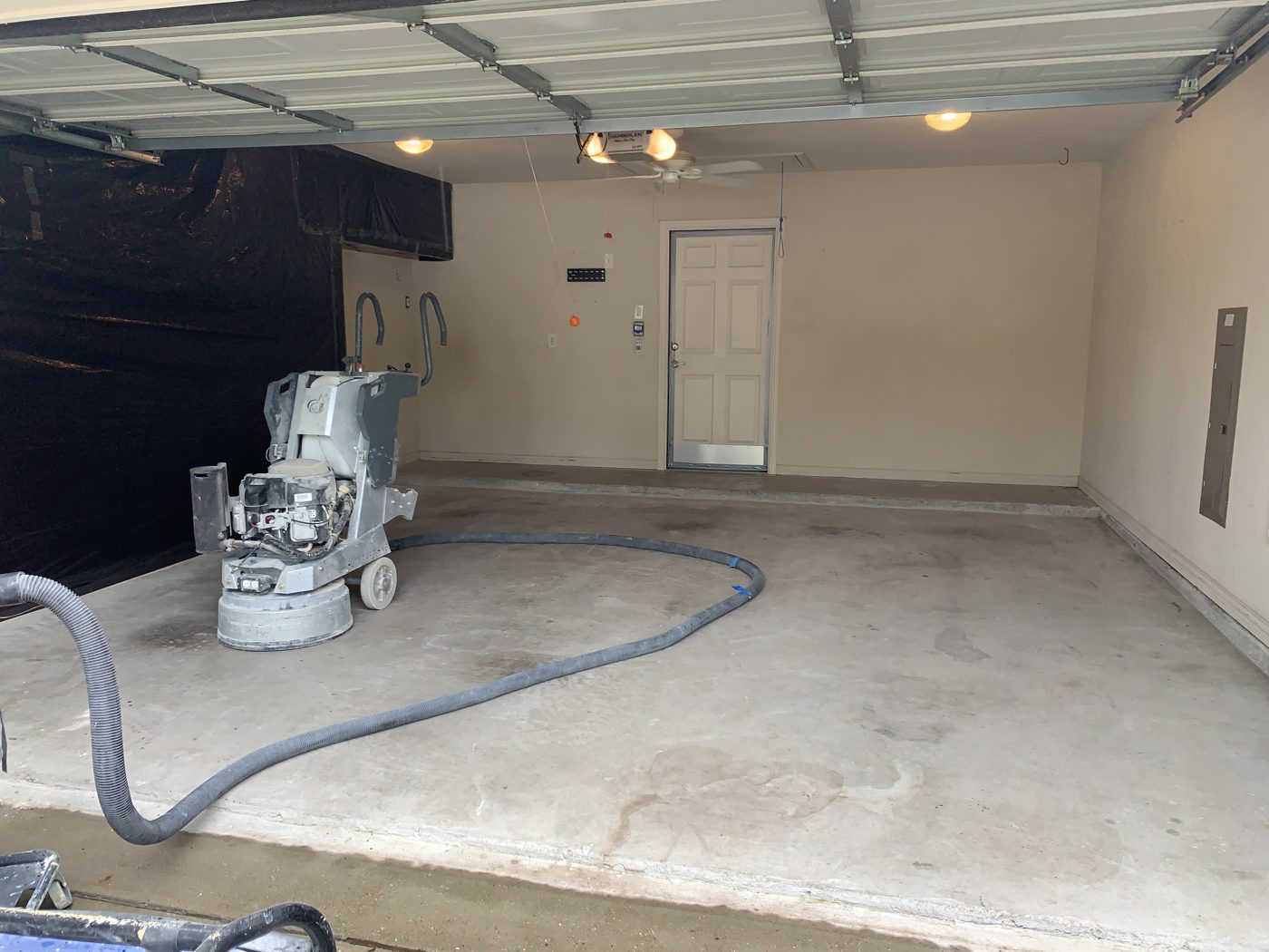 Diamond grinder profiling concrete